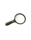 Lupa de mana pentru citit, marire de 1.8x, 3 leduri, lentila suplimenatre cu marire de 5x, neagra