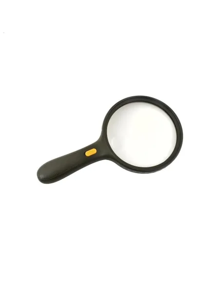 Lupa de mana pentru citit, marire de 1.8x, 3 leduri, lentila suplimenatre cu marire de 5x, neagra