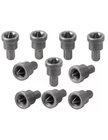 Set 10 piese biti PH2 cu limitator pentru rigips