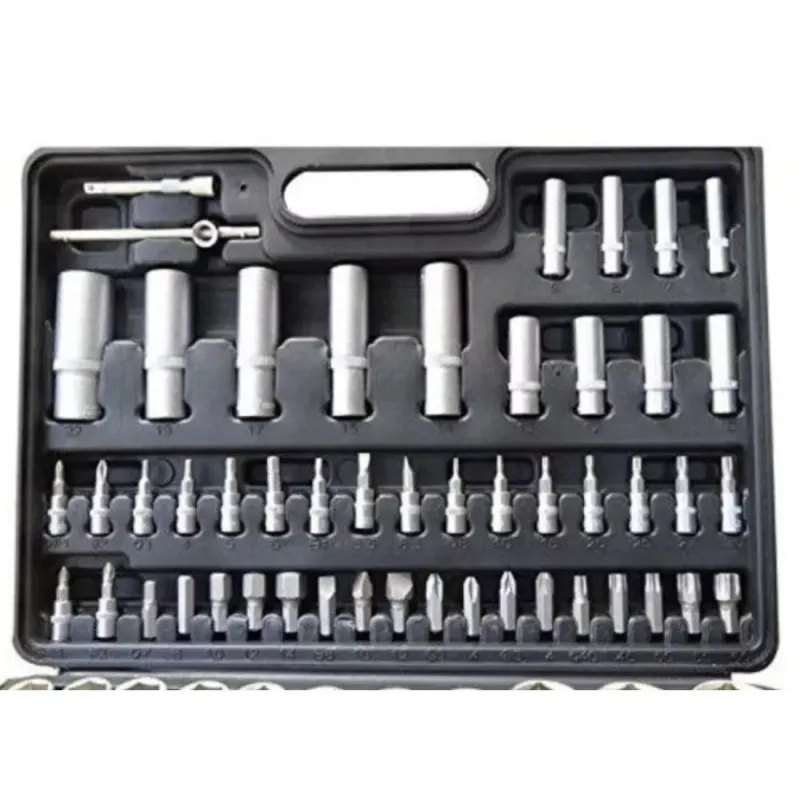 Trusa profesionala de chei tubulare crom vanadiu, 108 piese