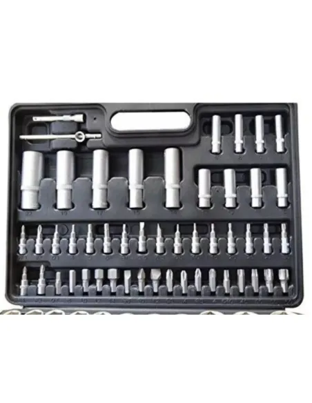 Trusa profesionala de chei tubulare crom vanadiu, 108 piese