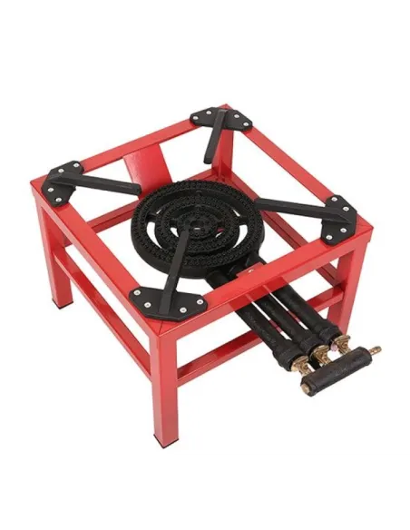 Pirostrie Arzator camping pe butelie din fonta, 3 arzatoare