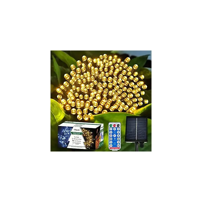 Instalatie solara decorativa, 300 LED-uri, multicolor, 30 m, telecomanda, panou solar mare 2024