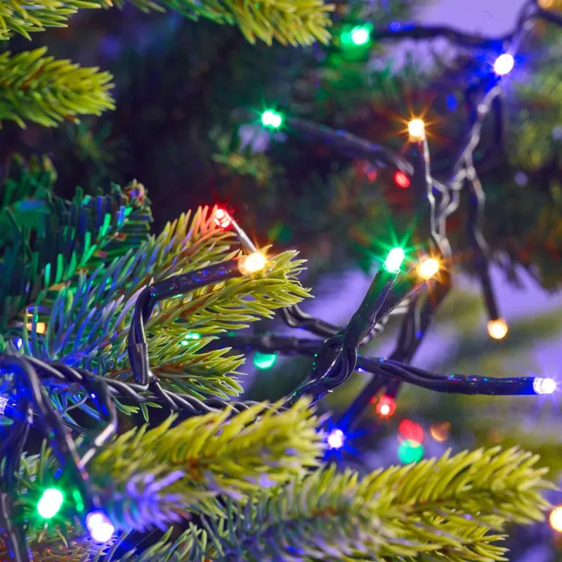 Instalatie de Craciun cluster, 960 Led-uri multicolor, lungime 20M ,interconectabila, 8 jocuri lumini