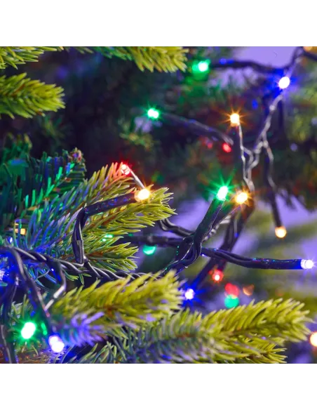 Instalatie de Craciun cluster, 960 Led-uri multicolor, lungime 20M ,interconectabila, 8 jocuri lumini