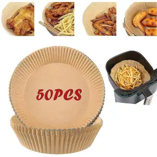 Set 50 buc hartie pentru Air Fryer, de unica folosinta 2