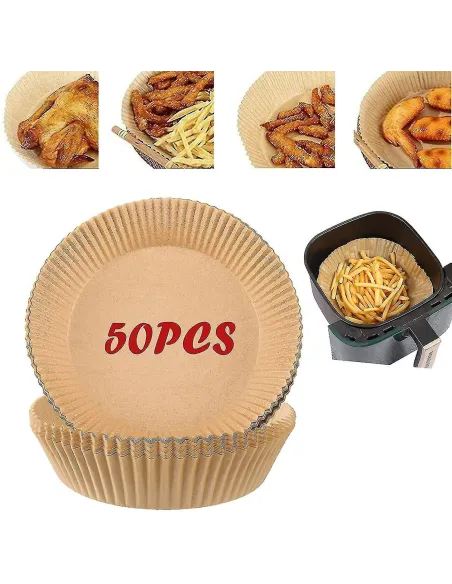 Set 50 buc hartie pentru Air Fryer, de unica folosinta