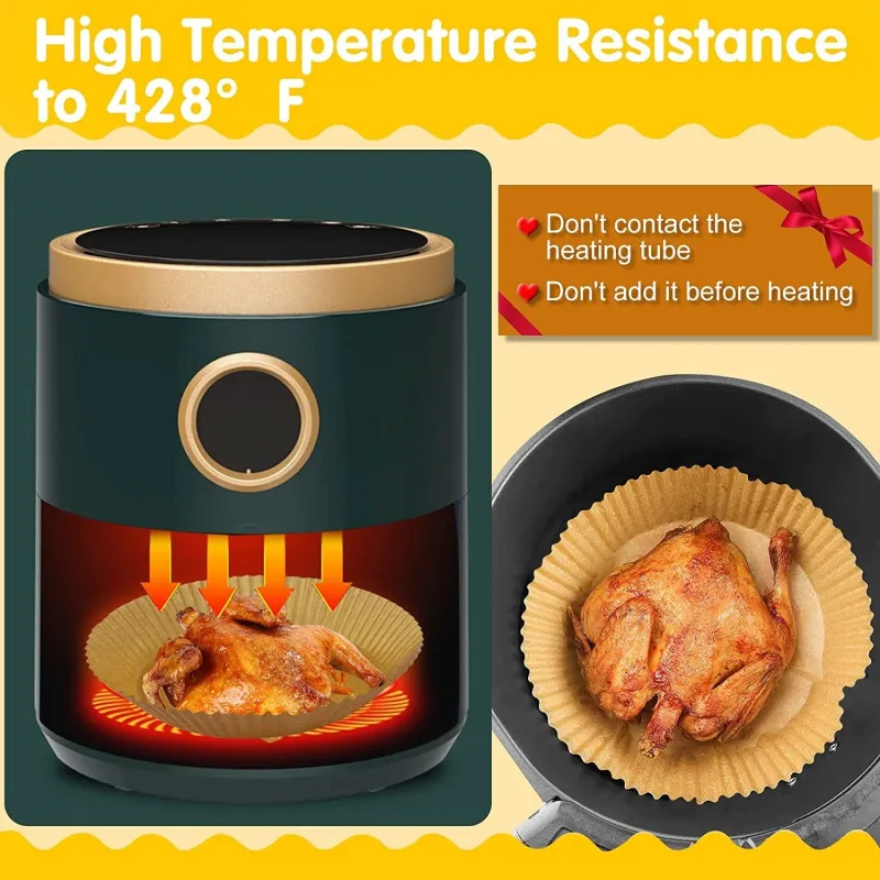 Set 50 buc hartie pentru Air Fryer, de unica folosinta