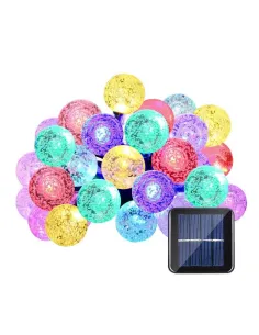 Instalatie solara bila cristal mare, 50 led-uri, Multicolor, 6.5 m, DC2133C 2