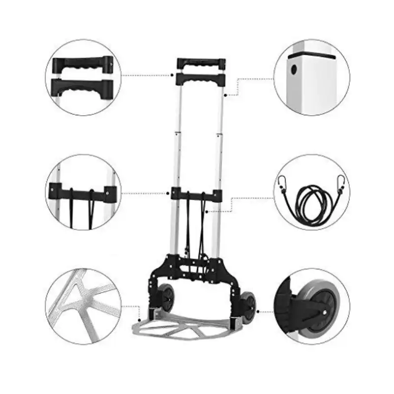 Carucior multifunctional pliabil cu platforma si roti,max 70kg, antialunecare, 100cm