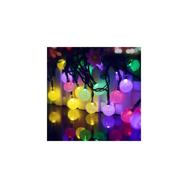 Instalatie 10m, 100 led globlulete cristal ,interconectabila, 220w, multicolor