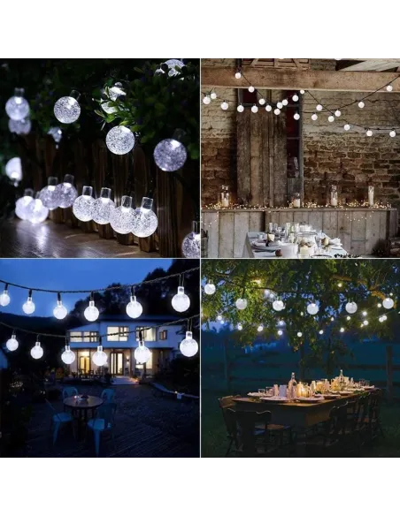 Instalatie 10m, 100 led globlulete cristal ,interconectabila, 220w, multicolor