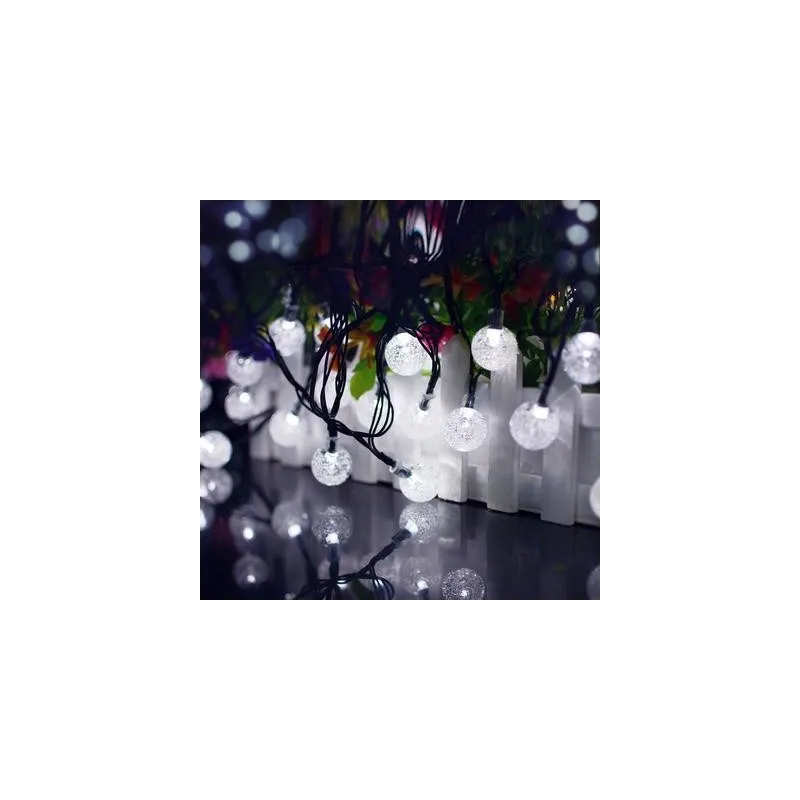 Instalatie 10m, 100 led globlulete cristal ,interconectabila, 220w, multicolor