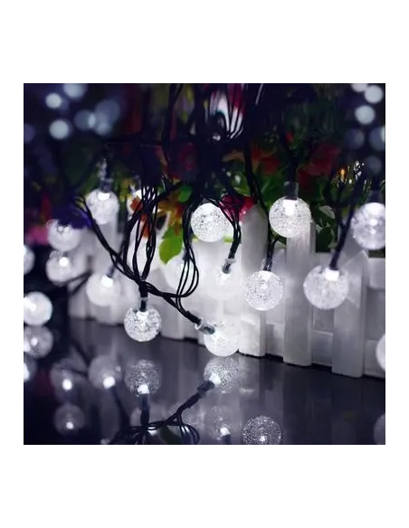 Instalatie 10m, 100 led globlulete cristal ,interconectabila, 220w, multicolor