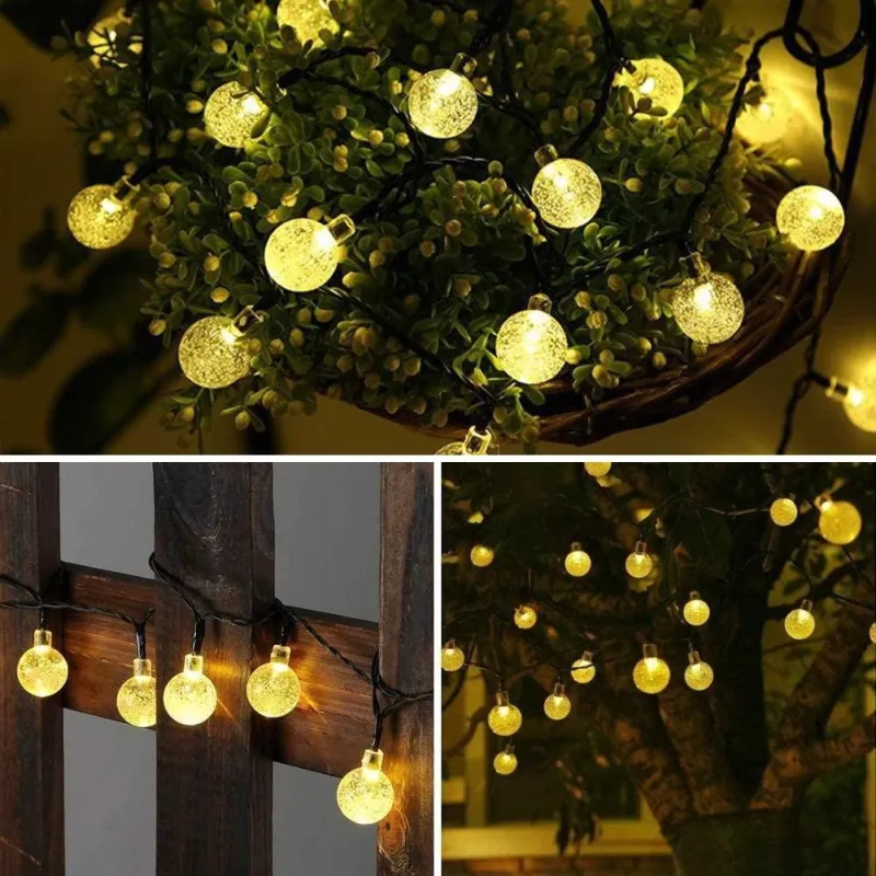 Instalatie 10m, 100 led globlulete cristal ,interconectabila, 220w, multicolor