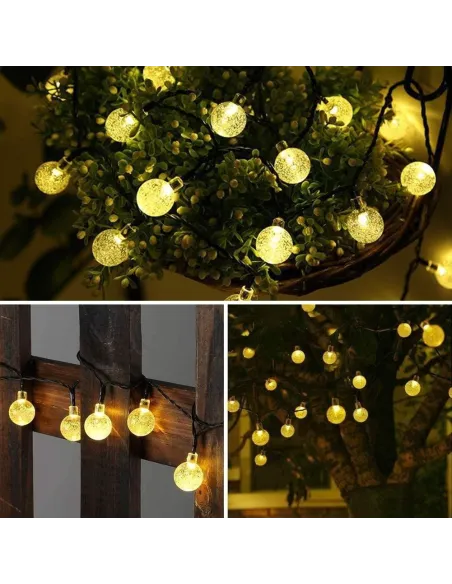 Instalatie 10m, 100 led globlulete cristal ,interconectabila, 220w, multicolor