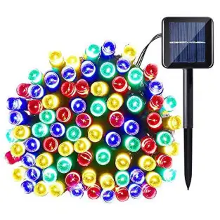 Instalatie 100 LED cu panou solar si controler, lungime 10