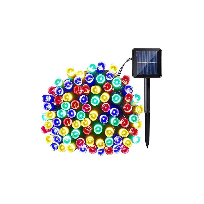 Instalatie 100 LED cu panou solar si controler, lungime 10
