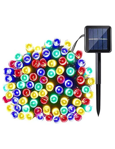 Instalatie 100 LED cu panou solar si controler, lungime 10