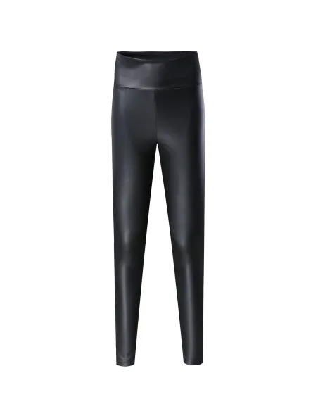Colanti imitatie de piele negri