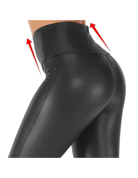Colanti imitatie de piele negri