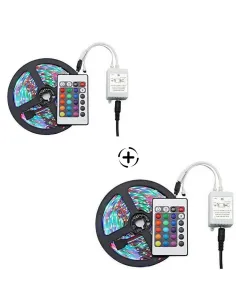 Set 1+1 Banda LED multicolor, lungime 5 metri