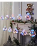 Instalatie tip globuri cu Mos Craciun, 10