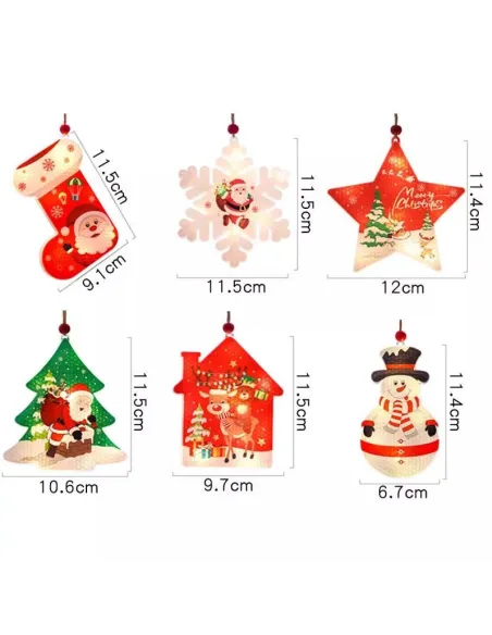 Perdea LED de Crăciun 3 metri, cu 10 figurine festive: Stea, Fulg de Nea și Moș. Disponibilă alb cald sau multicolor, interconec