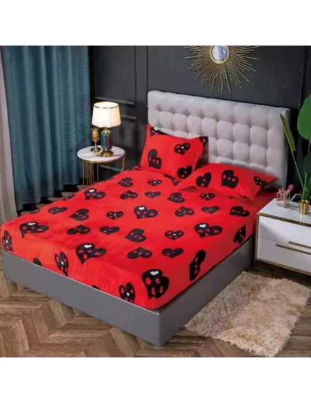 Husa de pat cocolino cu doua fete de perna