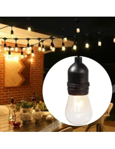 Ghirlanda Luminoasa SOLARA, 10 Metri cu 10 becuri, Alb Cald, PREMIUM 2