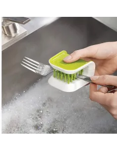 Perie verde pentru tacâmuri și cuțite , BladeBrush 2