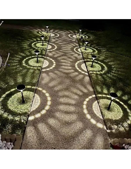 Set 2 lampi solare , felinar gradina, multicolor