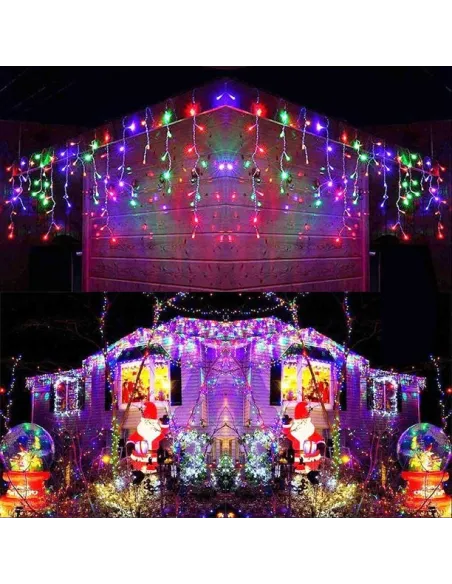 Instalatie 12 metri, 300 LED-uri tip turturi