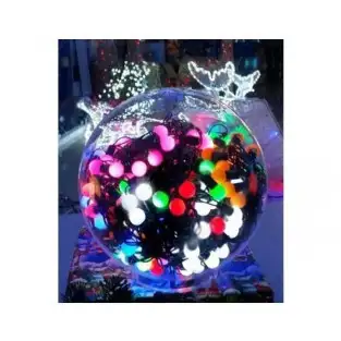 Instalatie multicolora cu globulete, 50 bulbi cherry red-mag.ro 2