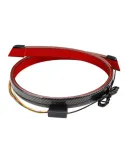 Stop auto universal, banda led din fibra de carbon