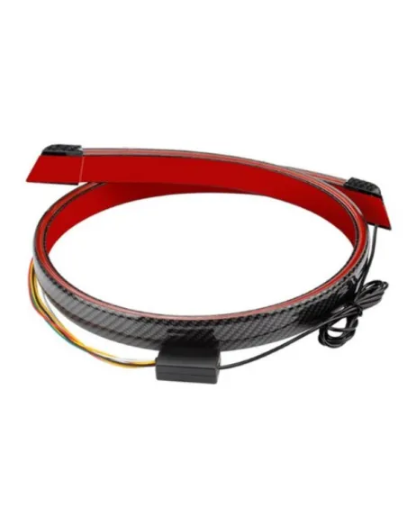 Stop auto universal, banda led din fibra de carbon