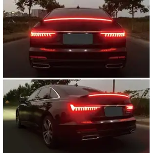 Stop auto universal, banda led din fibra de carbon