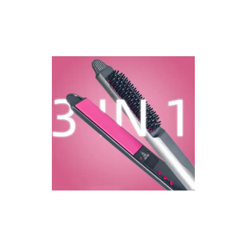 Ondulator electric 3in1 pentru păr drept, umed, uscat