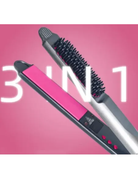 Ondulator electric 3in1 pentru păr drept, umed, uscat