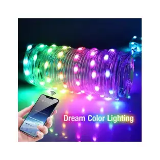 Instalatie tip banda smart, 100 Led, RGB, 10m, APP , USB, jocuri de lumini in functie de ritm muzica 2