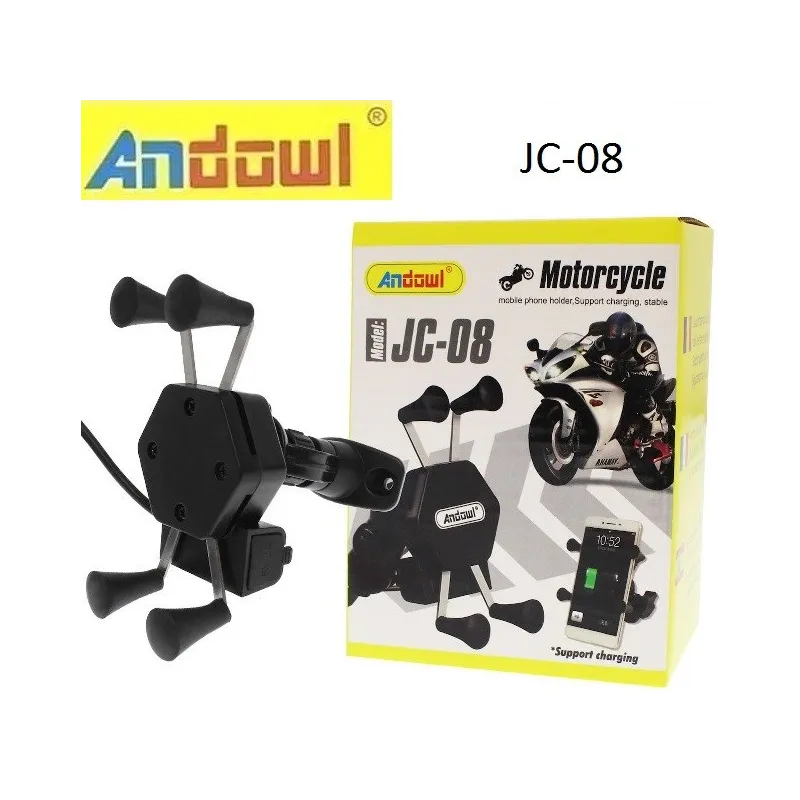Suport telefon mobil ghidon moto JC-08 ANDOWL