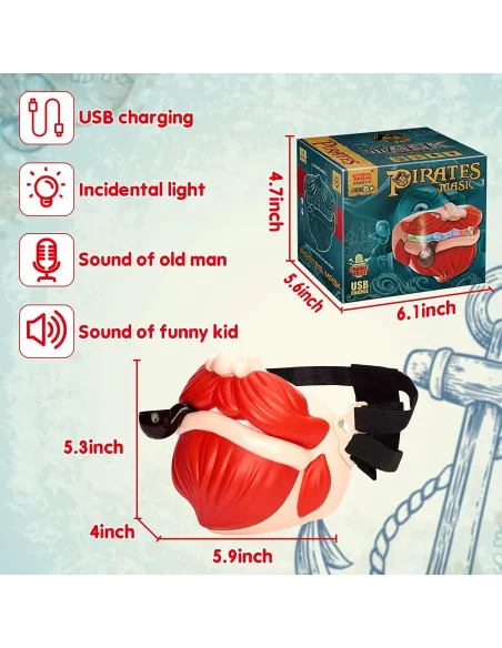 Masca Pirat cu schimbare de voce si LED