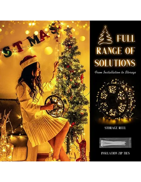 Instalatie de Craciun, led-uri model V8, rola