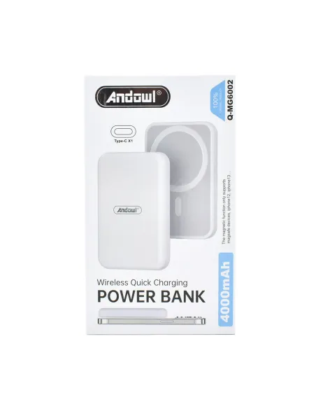Baterie externa, incarcare wireless universala, magsafe, suport quick charging, 4000mAh