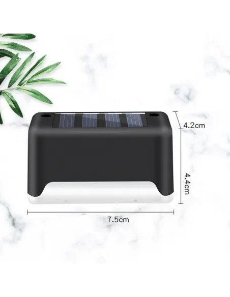 Set 4 lampi solare pentru trepte sau balcon cu senzor de lumina