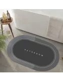 Set baie: Covor super absorbant + Perie silicon curatat toaleta