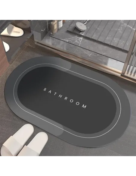 Set baie: Covor super absorbant + Perie silicon curatat toaleta