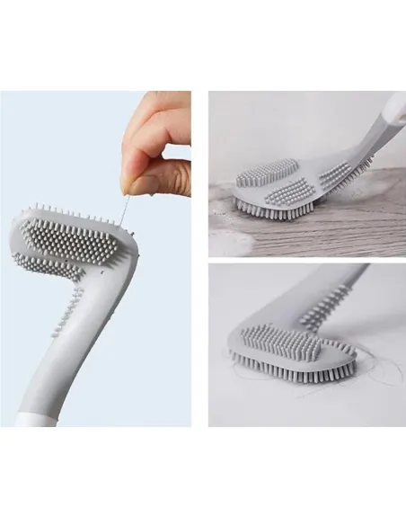 Set baie: Covor super absorbant + Perie silicon curatat toaleta