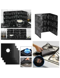 Set 2 x Protectie antistropire + Set 4 x Folie protectie aragaz
