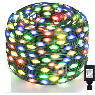 Instalatie sir 30m cu 240 led-uri, tip banda cu led turnat, interior/exterior, 8 jocuri de lumini, IP44